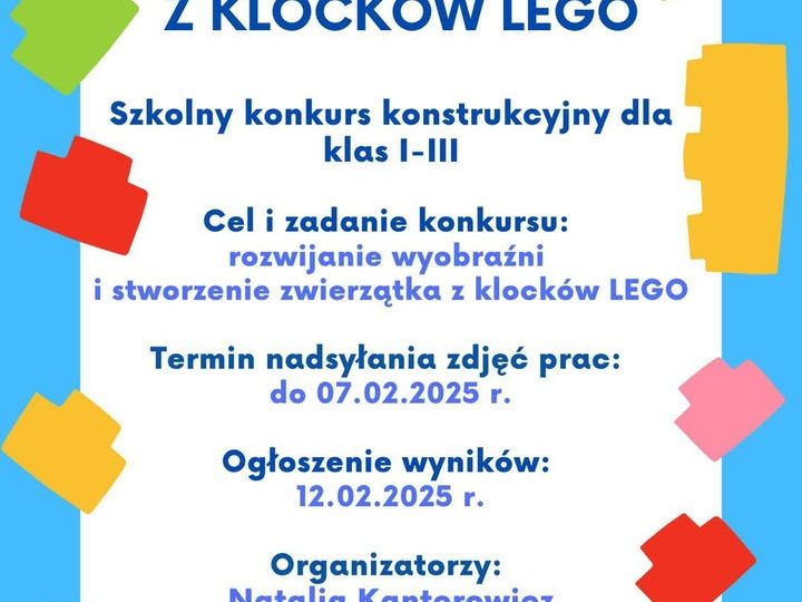 Informacje z życia szkoły. Klocki lego