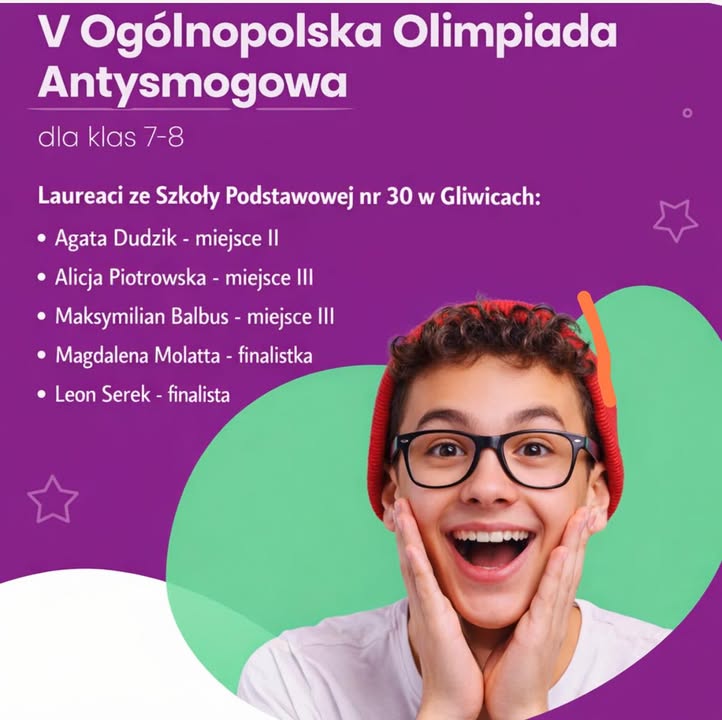 Olimpiada Antysmogowa Sukces Duma Szko Gliwice Ekologia